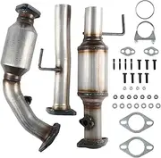 Catalytic Convertor Fornt & Rear Compatible with Toyota 4Runner 1999-2000 3.4L Catalytic Converter Automotive Replacement Part EPA-Approved
