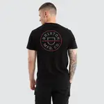 [Brixton] Crest II Standard Tee Black Charcoal Mahogany