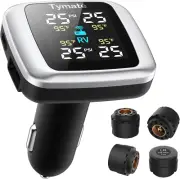 Tire Pressure Monitoring System, Wireless TPMS with 4 External Sensors & 6 Alarm
