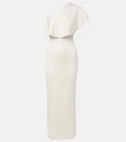 [Altuzarra] Altuzarra Vivi ruffled one-shoulder gown AU 12 white