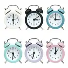 MINI Alarm Clock Lilone Twin Bell Loud For Heavy Sleepers Bedroom Light Yellow