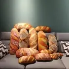 Soft Food Cushion Toys Home Decoration Artificial Bread Christmas Gift