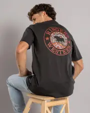 [Ringers Western] Ringers Western Men's Walkabout Warrior T-Shirt in Charcoal Size Large L Charcoal