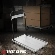 440LBS Silvery/Black Folding Platfrom Hand Truck Trolley Luggage Dolly Push Cart