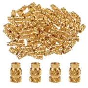 50pcs M3 Threaded Inserts Brass Heat Set Insert M3x8mm, OD 5mm Knurled Nuts
