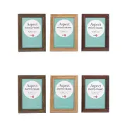 6x Unigift Aspect 13x18cm MDF/Glass Picture/Photo Frame Wall Hanging Assorted