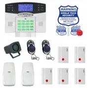 Wireless Home Security System 2-Way LCD Remote Burglar Alarm VOIP Phone Line GS