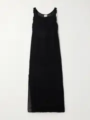 [Le Kasha] Le Kasha - Afiyah Linen Maxi Dress - Black - small small Black