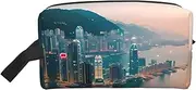 [FSCEV] Hong Kong Storage Bag Toiletry Bag Travel Bag Cute Cosmetic Bag Makeup Accessories, White, One Size