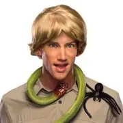 Animal Hunter Steve Irwin Short Blonde Wig - Adult