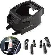Universal Stable Car Phone Mount Air Vent Holder Cup Holder Phone Mount for Car Car Cellphone Large Adapter Adjustable Phone Holder for Car Compatible iPhone Samsung Etc Car Accessories Phone (Black)