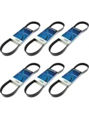 6 x Dayco W Profile Poly Rib Belt fits Daihatsu Applause 1.6 A101 16V (A101) (for: Daihatsu)