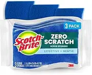 Scotch-Brite Non-Scratch Scrub Sponges, for Washing Dishes and Cleaning Kitchen, 3 Scrub Sponges