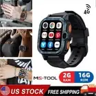 WiFi 4G Android Black Smart Watch GPS Dual Camera Sports Watch Fitness TrackevV