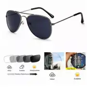 Bifocal Men Metal Bifocal Aviator Photochromic Reading Glass +1.0 1.25 2.0~+3.0