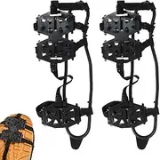 [Generic] Ice Cleats for Shoes and Boots,Traction Ice Cleats Anti-Skid 24 Spikes Gripper Spikes | Walking Climbing Crampons Steel Anti-Slip Snow Grips for Hiking