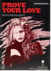 TAYLOR DAYNE "PROVE YOUR LOVE" SHEET MUSIC-PIANO/VOCAL/GUITAR-1987-VERY RARE-NEW