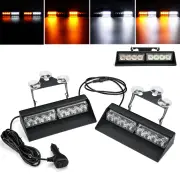 10-30V Emergency Strobe Lights 27 Mode Interior Windshield Lamp With Suction Cups For Trucks
