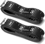 Tape Measure Body Measuring Tape, 120 Inch Soft Fabric 120 Inch, Black