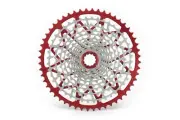 Garbaruk Wide-Range 12-Speed Cassette, Shimano HG (Standard), 11-52T, Red