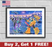 Transformers G2 G1 Box Artwork Poster 18" x 24" Print Dinobots Starscream 80s
