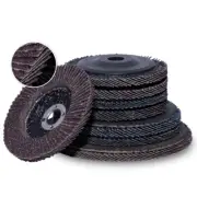 5pcs Round Flat Flap Discs Abrasive Grinder Wheels Sandpaper Polishing Wheel Set