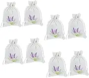 Gatuida 8pcs Sachet Bags Empty: Small Drawstring Bags for DIY Crafts - Wedding Party Supplies Aromatherapy Sachets - Empty Pouches with Lavender Pattern
