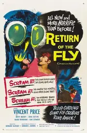 Return Of The Fly movie poster : Vincent Price : 11" x 17" inches