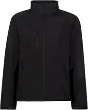 [REGATTA] Mens Hydroforce 3-layer Membrane Waterproof Breathable Softshell Jackets (UK Size: 3XL) (Black/Black)