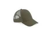 Beechfield Unisex Adult Organic Cotton Trucker Cap (Olive) (One Size)