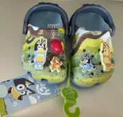 CROCS Bluey Classic Clog Junior Blue Eva Sandals Size 12 (EUR 19-20) RRP$79.95