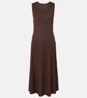 [Joseph] Joseph Pleated midi dress AU 8 brown