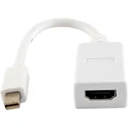 PRO2 LC6150 20Cm Mini Displayport To HDMI Adaptor Lead HDMI Socket Mini Displayport 20-Pin Plug To