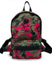 NWT Badgley Mischka Nylon Pink Camo Backpack With Removable Fanny Pack MSRP $129