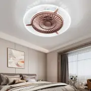 TCFUNDY Flush Mount LED Ceiling Fan with Lights Phone App & Remote Control