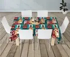 Merry Christmas Snowman Tablecloth Rectangle Table Cover Dining Home Party AU