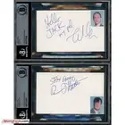 Penn Jillette & Teller Magicians Signed Auto 3x5 Card Beckett BAS
