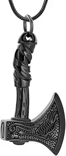 DOTUIARG Stainless Steel Cremation Jewelry for Ashes for Men Keepsake Urn Necklace Memorial Pendant