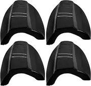 Healvian 4pcs Glasses Protective Wings Protective Glasses Eye Glass Pads for Your Nose Side Shields for Glasses Small Vision Goggles for Men Tpu New Material Black