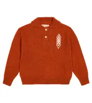 [The Animals Observatory] The Animals Observatory Raven embroidered sweater Y 2 orange