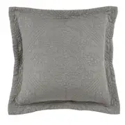 Bianca Zaria Square Taupe Lightweight Polyester Decorative Cushion 43cm