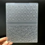 3D Plastic Embossing Folder Template Bow&Small Flowers Texture 4.7X5.91 Inch for