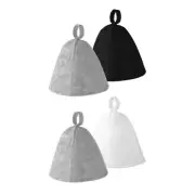 2PCS Sauna Hats Felted Wool Caps Spas Headwear High Temperature Resistant Hat