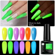 UR SUGAR 7.5ml Fluorescent Glow-In-Dark Gel Soak Off UV LED Nail Art Varnish DIY