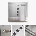 Wall Mounted Mailbox Gate Decor Large Capacity Letter Box Drop Box with Lock