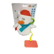 Dolce Snowman Plush White Baby Teething Toy Plush