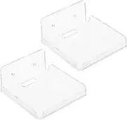 SECFOU 2pcs Camera Bracket Holder Wall Shelf for Security Cameras Acrylic Router Rack Speaker Holder Wall Mount Holder Wall Mount Bracket Router Bracket Wall Bracket