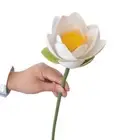 Long Stem Landscape Artificial Flower EVA Fake Lotus Seedpod Garden