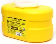 BD SHARPS COLLECTOR WASTE BIN CONTAINER SHARP 3.1L SYRINGE NEEDLE DISPOSAL 1B