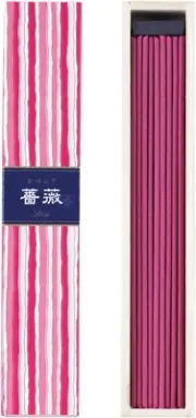 Nippon Kodo Itchuragi Rose Sticks, 40 Sticks with Incense Stands, Incense, Ca...